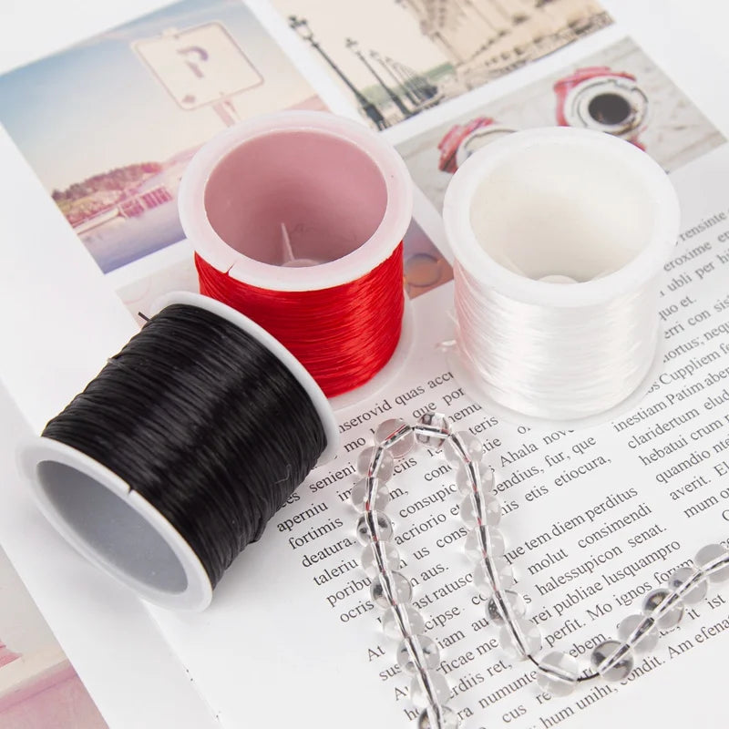 35M Spandex Jewelry Thread Stretch Elastic Beads Cord Crystal String Qme