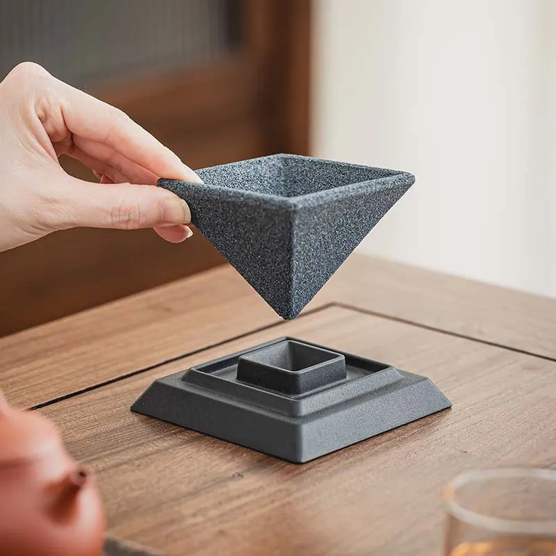 Porous-free Pyramid Tea Infuser Creative Personalized Strainer Coffee Qme