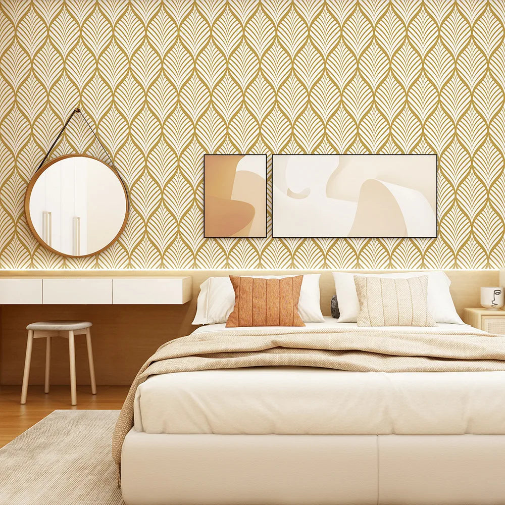 Modern Vinyl Wallpaper Peel Stick Boho Contact Paper Self Adhesive Qme