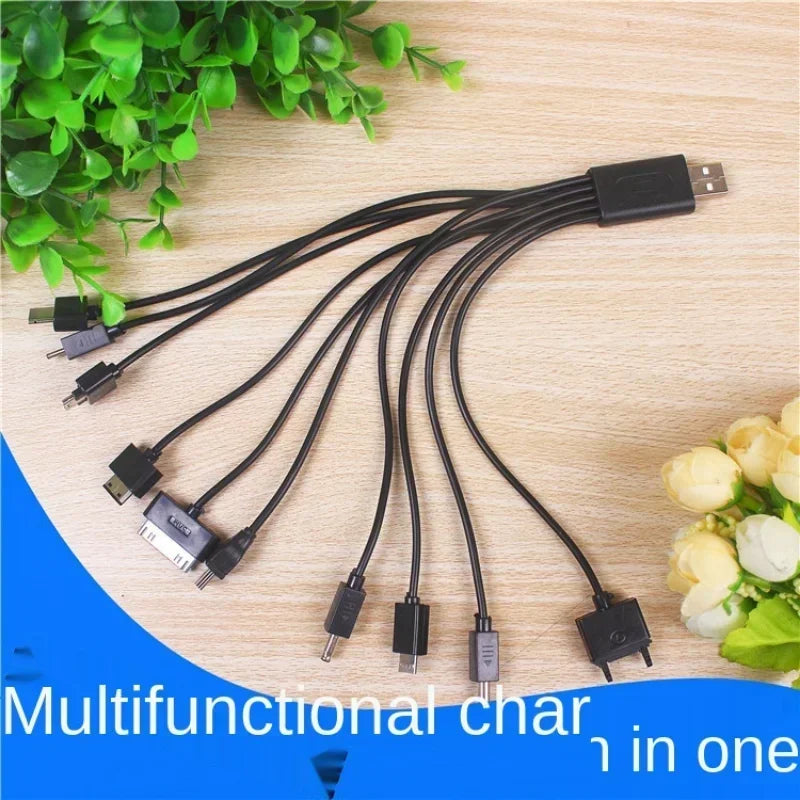 10pcs 10 In 1 Micro USB Multi Charger Usb Cables for Mobile Phones Cord for LG KG90 SAMSUNG Sony Phone Qme