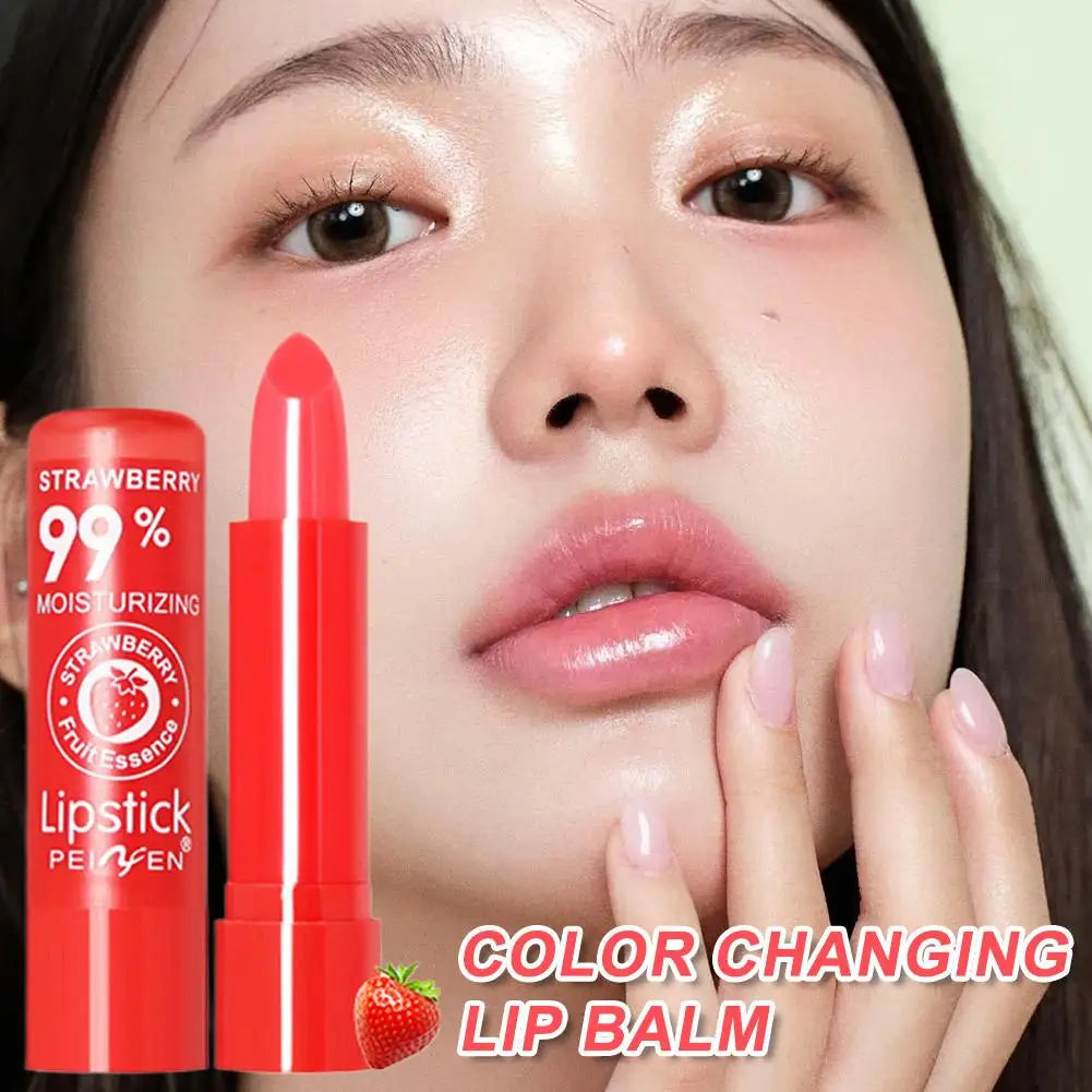 Changing Lip Balm Gloss Long-lasting Moisturizing Tinted Peach Qme