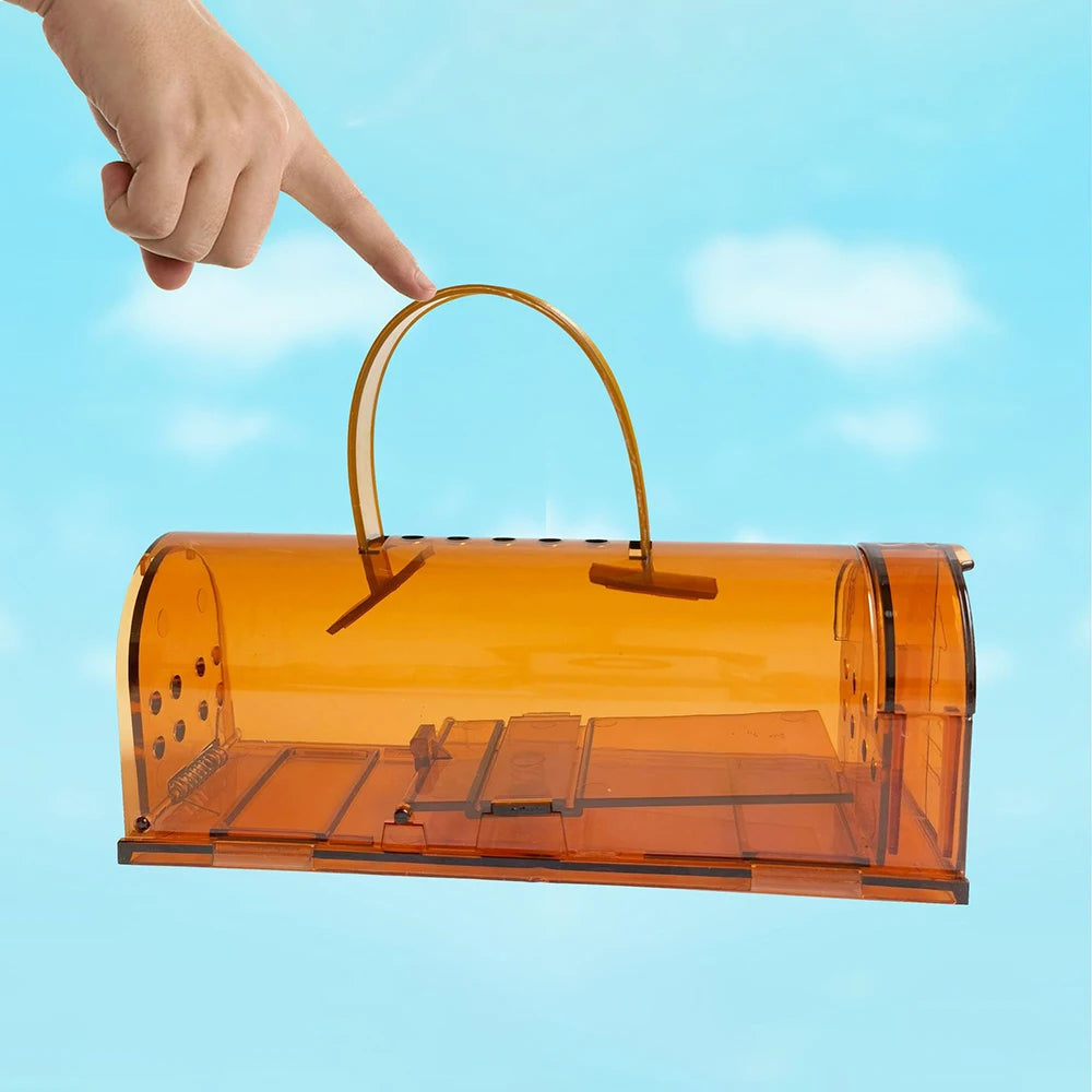 Home Garden Plastic Mousetrap, Mouse Cage, Reusable Mouse Rodent Catcher, Pet Control Cage Qme