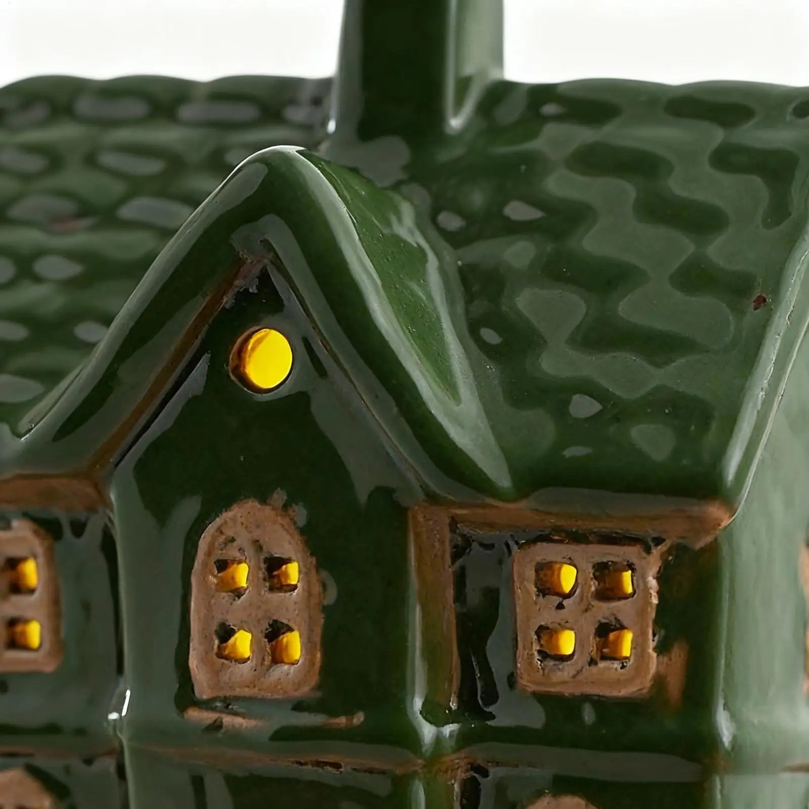 Christmas House Ceramic Light Table Centerpieces Holiday Seasonal Qme