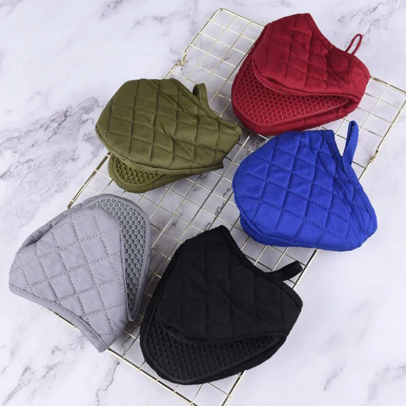 Anti Scald Oven Gloves Kitchen Multi Purpose Fish Shaped Silicone Qme