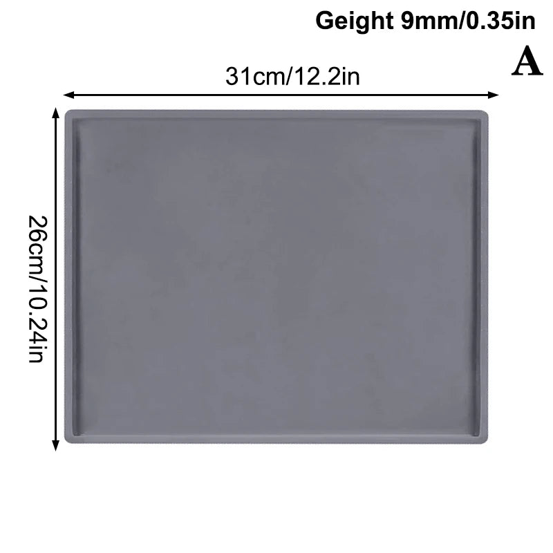 Multifunctional Silicone Cake Roll Mat Non-stick Bakeware Tray Pan Qme A Gray
