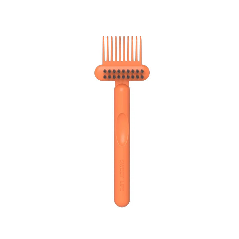 Comb Cleaning Brush Simple Hollow Air Bag Curly Hair Massage Tool Qme ORANGE RED