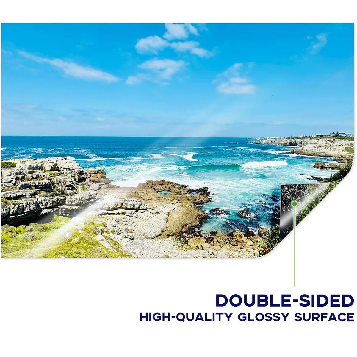 A6 Double-Sided Glossy Photo Paper, 5.83x4.13Inch,200GSM for Inkjet Printing Printer ,Photo ,Menus,DIY Postcards Home and Office Qme