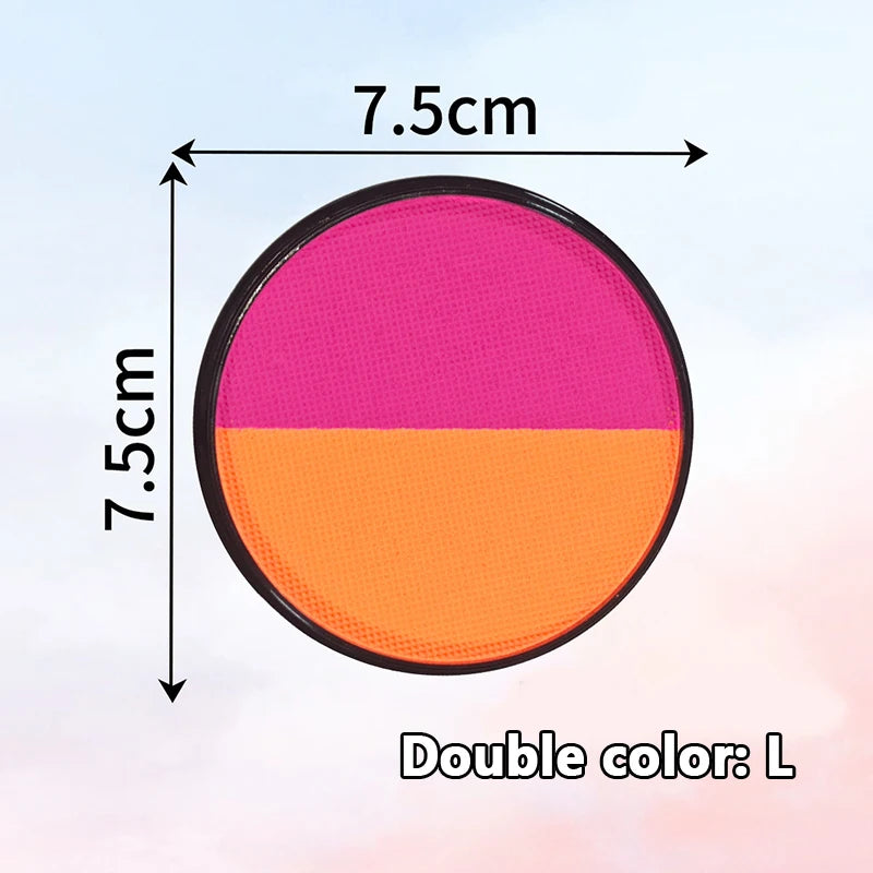 Multicolor Watercolor Face Paint Dual-tone Easy Wash Water-based Body Qme L