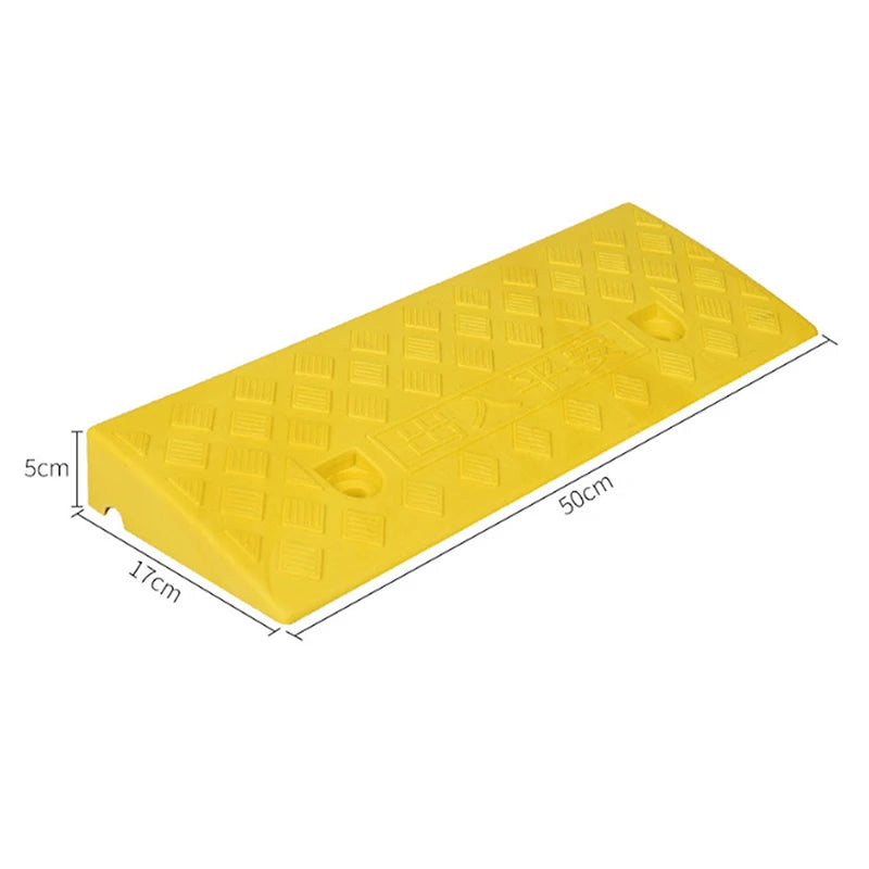 Plastic Kerb Ramp Non-slip Threshold 30 40 Height Cars Bicycles Qme yellow5cm