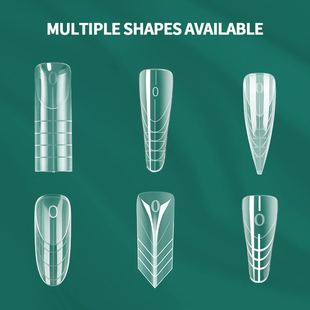 Nailpop 6in1 French Nail Dual Form 6 Shapes Reusable Gel Extension Qme