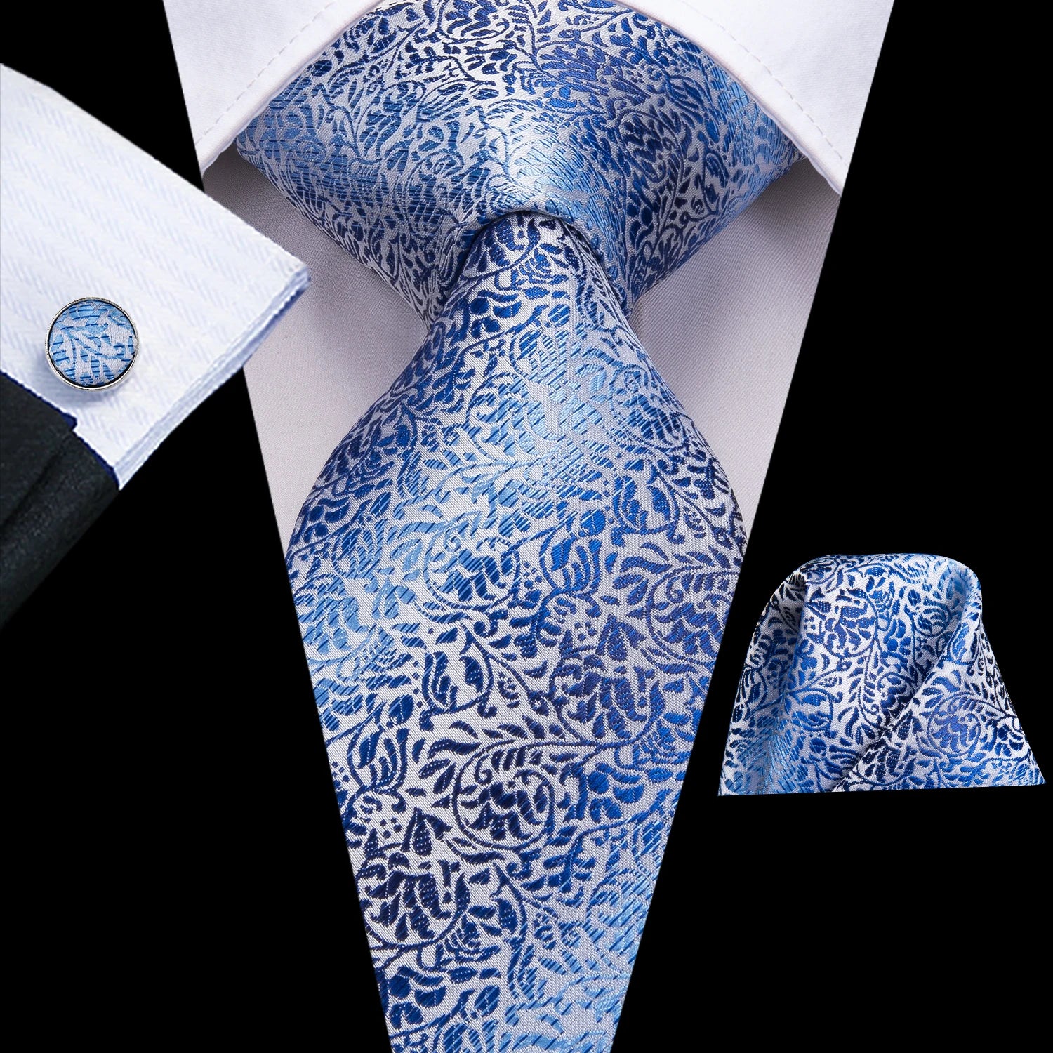 Navy Blue Striped Wedding Tie Men Fashion Design Green Red Necktie