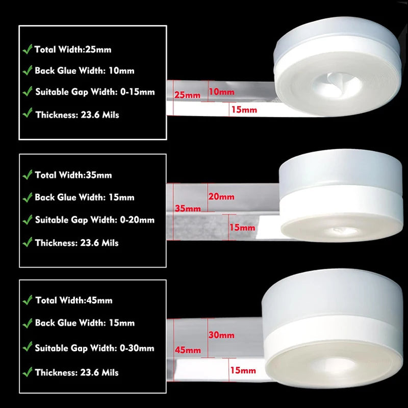 5m Door And Window Seal Rubber Door Seam Soundproof And Windproof Sticker Self Adhesive Door Windscreen Sealing Tape Qme
