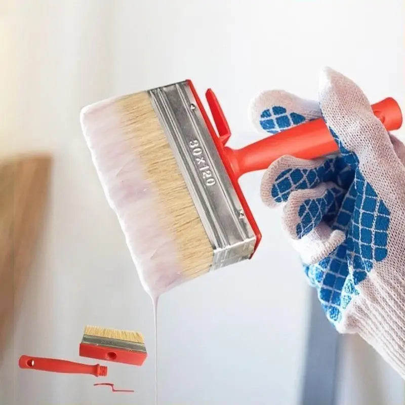 Smooth Flat Head Paint Brush Painting Walls Labor Saving Hand Tools Qme