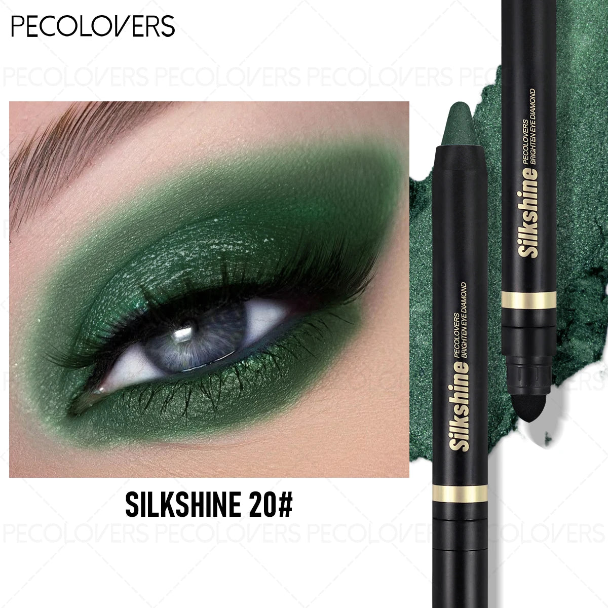 Shimmer Colored Eyeshadow Stick Waterproof Smudge-proof Long-lasting Qme 20