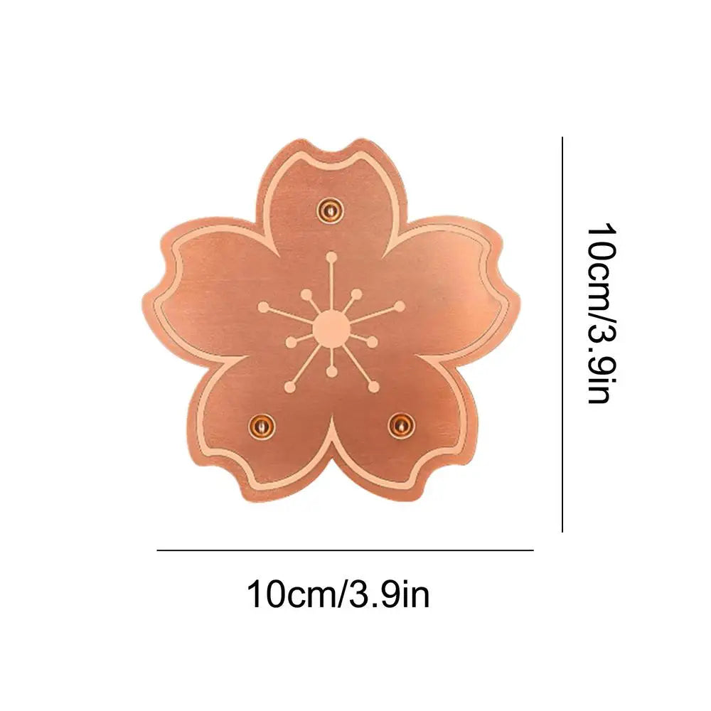 Copper Bird Bath Cleaning Disk Stable Feeder Bowl Purifier Plate Copper Bird Bath Purification Cleaner Disk for Outdoors Qme as shown