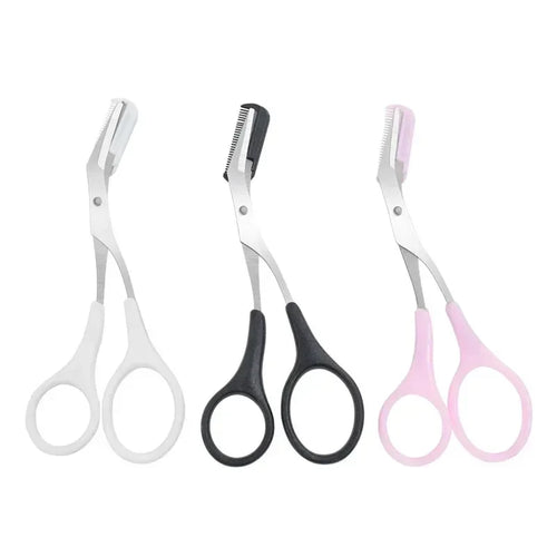 1/3PCS Eyebrow Trimmer Makeup Tools Stainless Steel Eyebrow Scissors with Comb Hair Removal Eyebrows Shaping Makeup Tools Qme