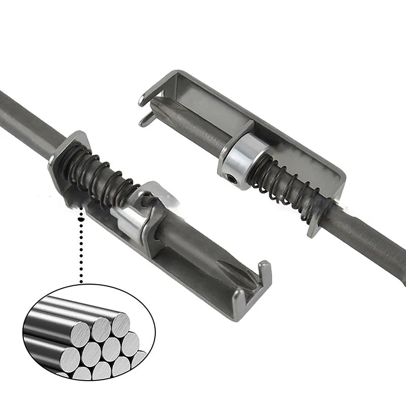 Spring-Loaded Screw Holder Bit Wear Resist Anti-Drop Screwdriver Bit Universal Screw Retaining Tool For Electricians Mechanics Qme