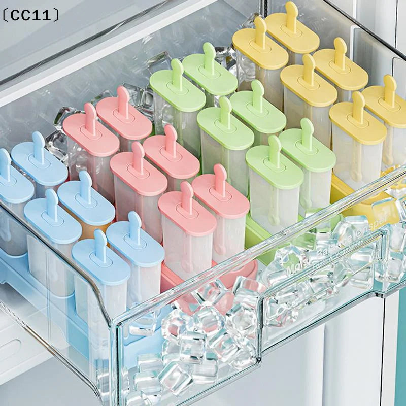 6 Popsicle Molds Ice Maker Reusable Mold Easy-release Homemade Cream Qme
