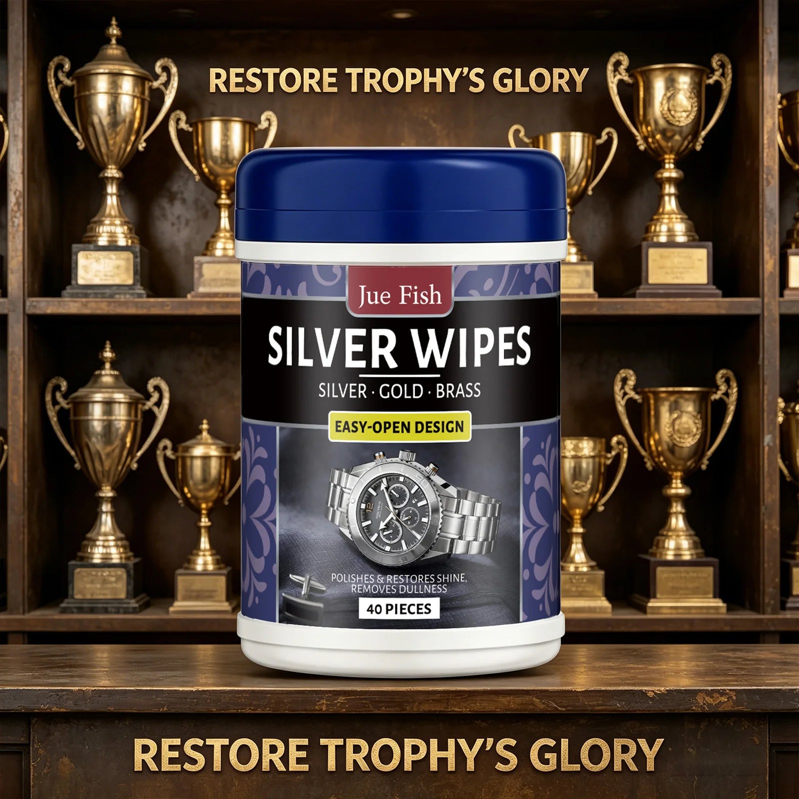 Silverware Cleaning Wipes Cleans Dirt Polishes & Restores Shine Removes Dullness Refurbishment Silver Jewelry Metal Maintenance Qme