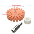 Car Eraser Wheel Adhesives Remover Rubber Wheel Stickers Decal Vinyl Tape Adhesives Remover Wheel Cleaning Tool Qme 100x20mm
