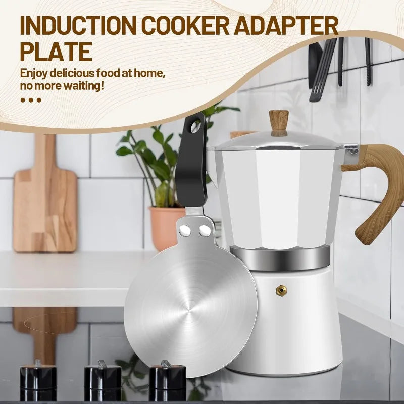 Mocha Pot Stainless Steel Thermal Conductive Plate Stainless Steel Induction Cooker Universal Heat Conduction Plate Qme