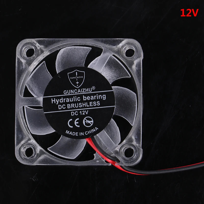 4010 DC 5v 12v 24v Cooling Fan LED Iight Emitting Hydraulic Bearing Qme 12V