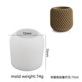 3D Concrete Mesh Irregular Candle Cup Silicone Mold DIY Jewelry Cement Tank Resin Mold Home Decoration Accessories Qme mold
