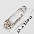 Retro Brooch Pin Fashion DIY Safety Pins Women Waist Closing Artifact Qme B-5.7cm -2.24inch