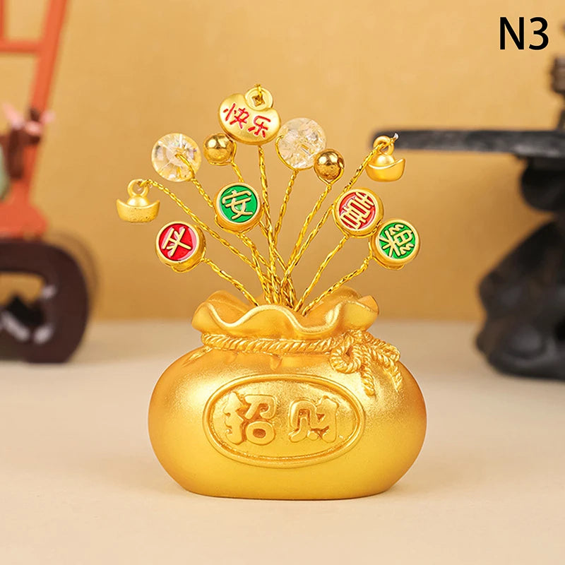 Year Money Tree God Feng Shui Fa Cai Lucky Fortune Miniature Spring Qme 3