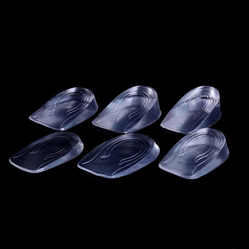 1 Pair Height Lift Men Women Shoes Insole Silicone Heel Insert Qme