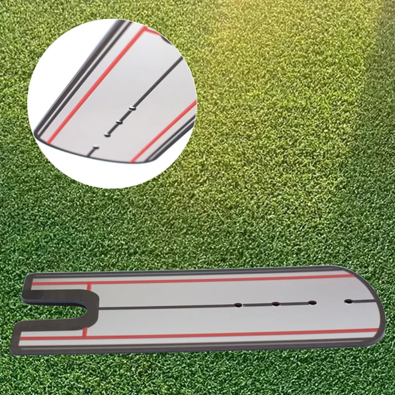 Golf Eye Line Practice Swing Training Aids Putting Alignment Mirror Qme