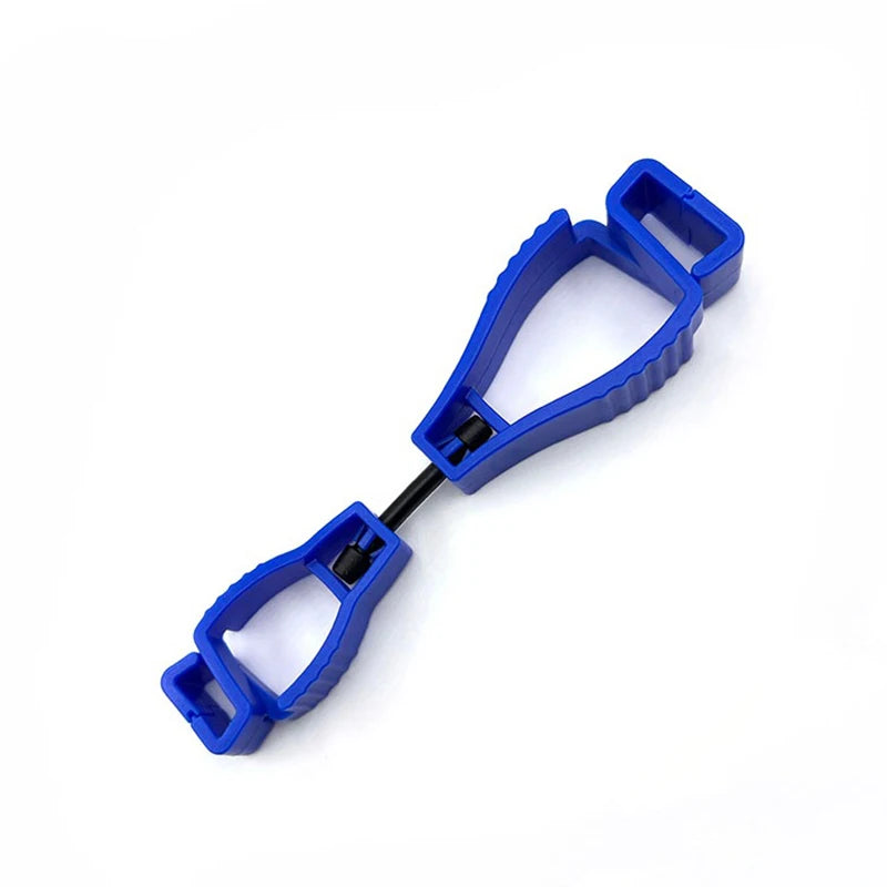 Work Clamp Safety Glove Guard Multifunctional Tool Clip Hanger Holder Qme Blue