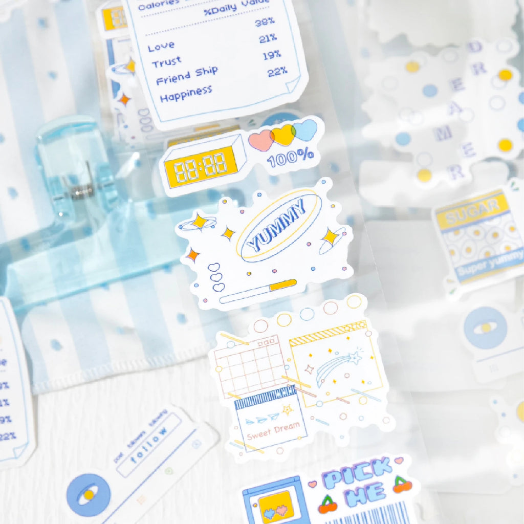 200cm/Roll Cartoon Cute Style Cloud Series Making Tapes School Stickers DIY Scrapbook Sticker Decor Planner Korean Stationery Qme