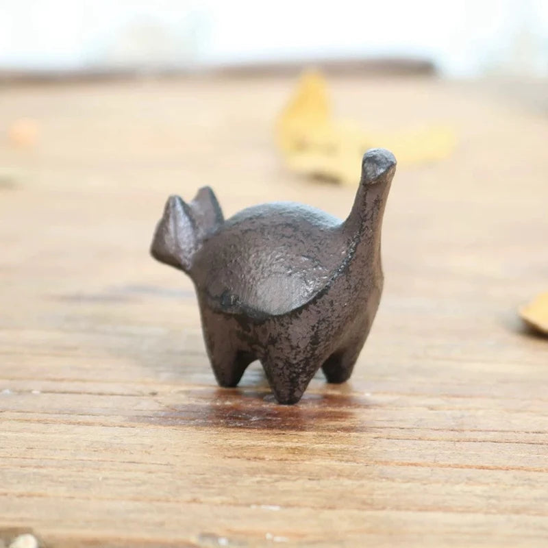 Miniature Animal Figurine Home Office Garden Decor Rustic Bookshelf Qme