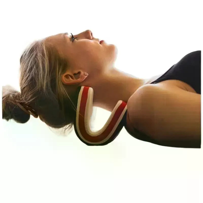 Neck Shoulder Relaxer Cervical Traction Pillow Washable Cover Qme