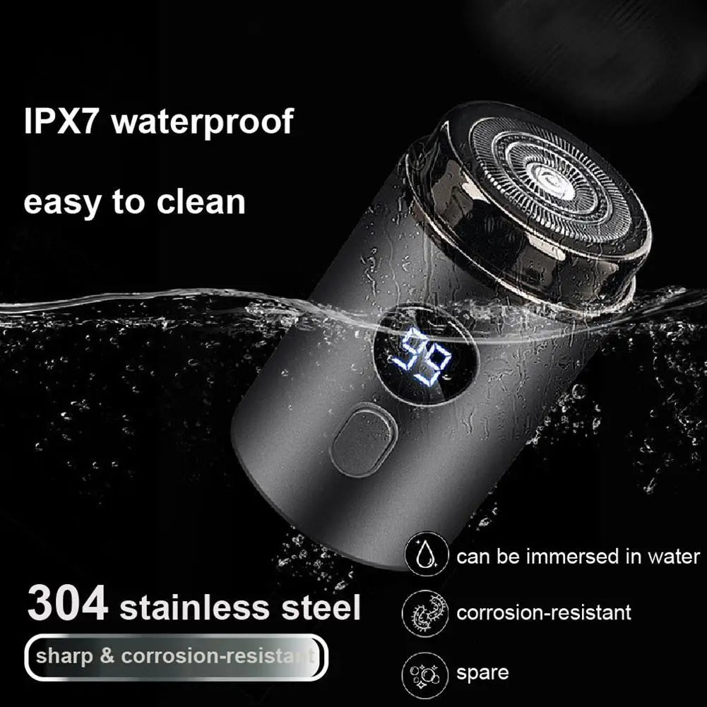 New Mini Portable Men's Electric Shaver Long Standby Car Mounted Wash-free Charging Shaving Razor For Men Qme