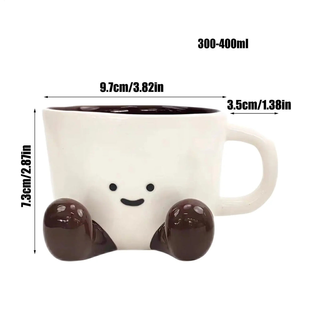 Funny Coffee Mug Adorable Home Kitchen Drinkware Ceramic Tea Cups Qme