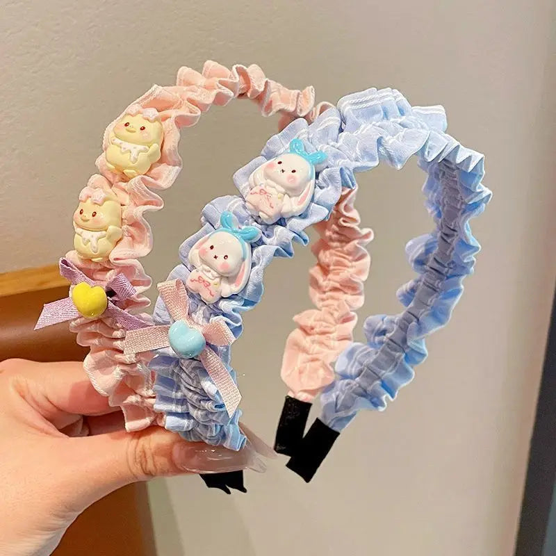 Hello Kitty Kuromi Lace Ruffled Headband Perfect Accessory Students Qme 8