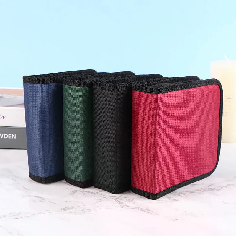 40Tablets CD DVD Discs Oxford Handbags Storage Case Organizer Booklet Qme