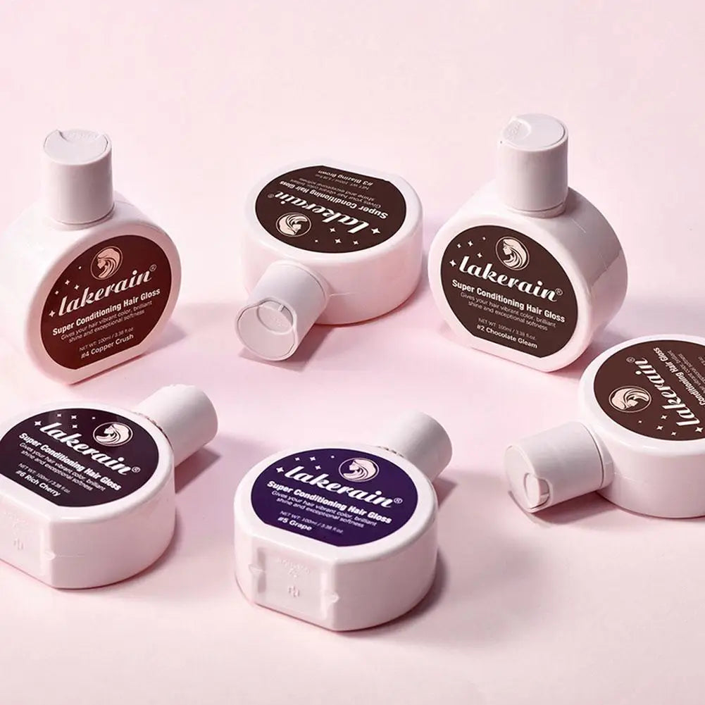 Hair Gloss Glaze Conditioner Medium Dark Brown Shine Moisturizing Qme