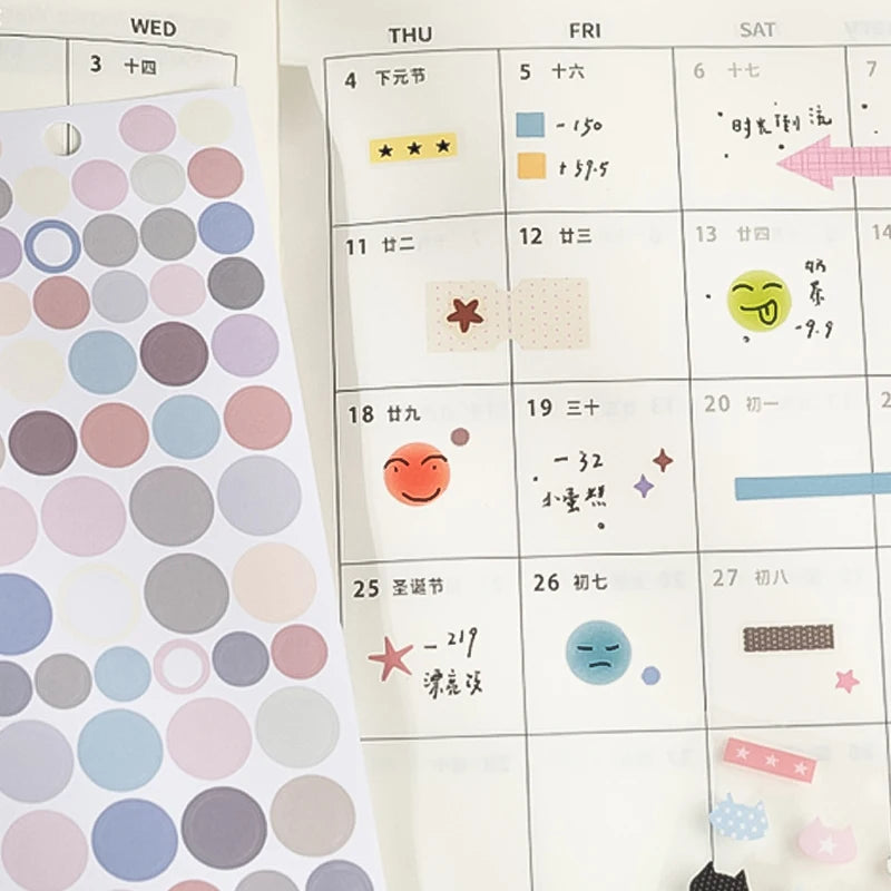 2 Books Colorful Macaron Basic Sticker Book, Versatile for Journal & Album Decor, Essential for Craft Lovers Qme