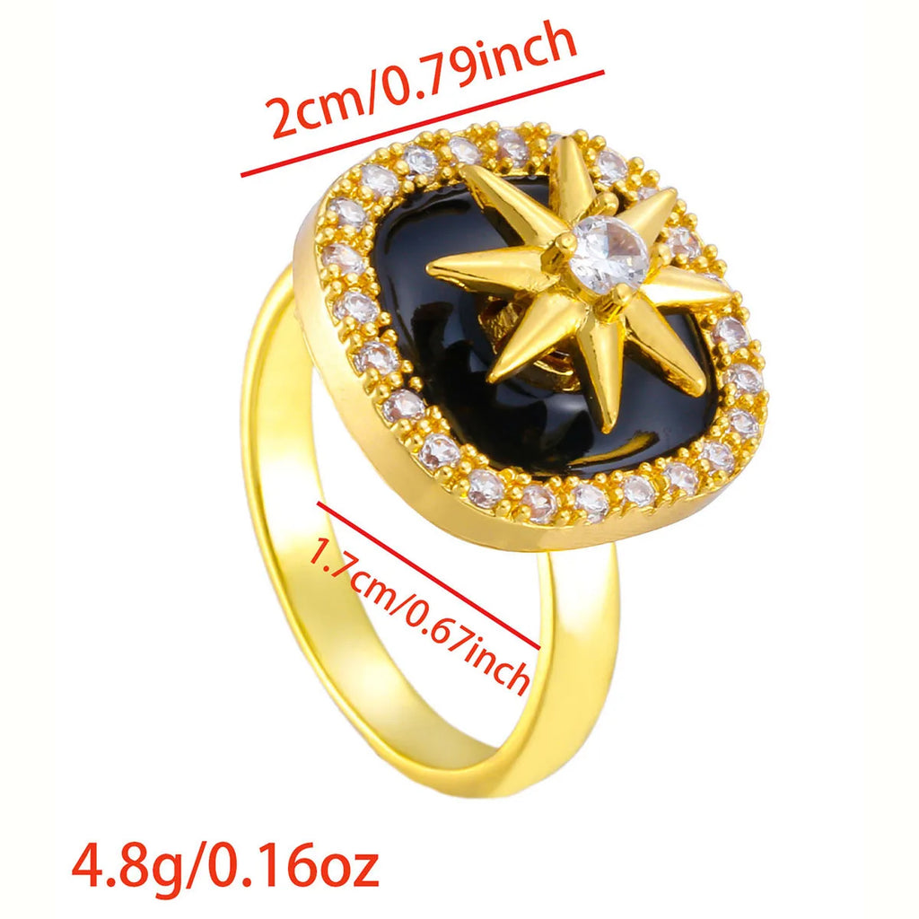 Luxury Rotating Anxiety Animal Rings for Women Spinner Fidgets Cute Flower Heart Dragonfly Anti Stress Ring Wedding Jewelry Qme