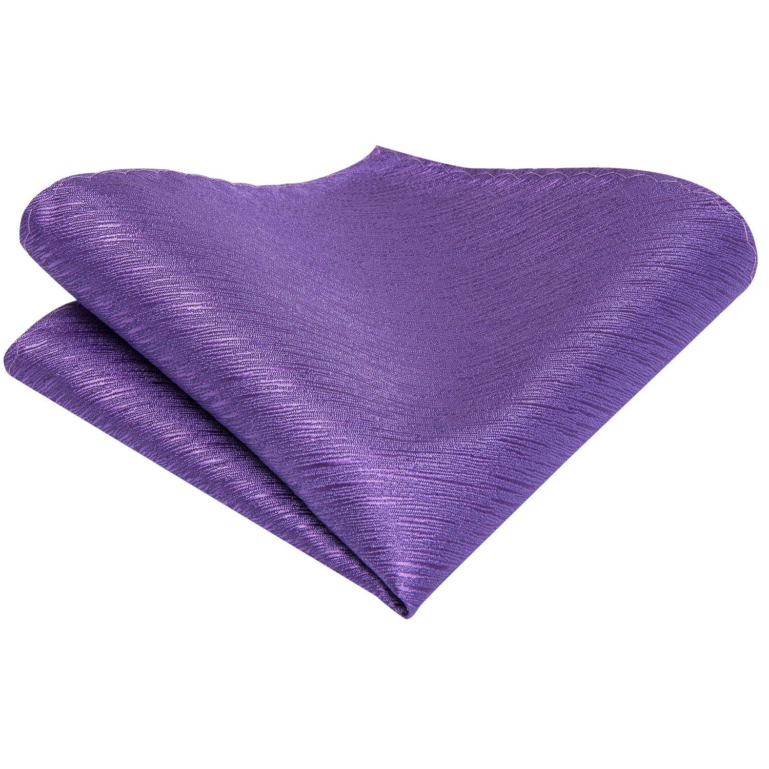 Hi-tie Light Purple Solid Silk Wedding Tie Men Hanky Cufflink Necktie Qme