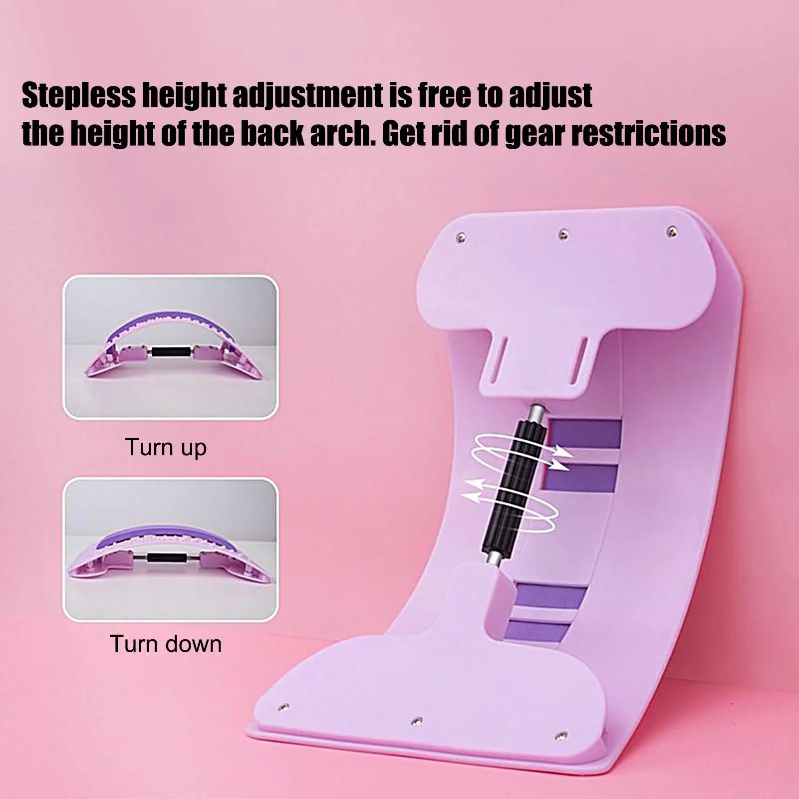 Lumbar Stretcher Waist Support Relieving Board Portable Post-workout Back Stretcher For Yoga Pilates Shoulder Neck Hip Calf Qme