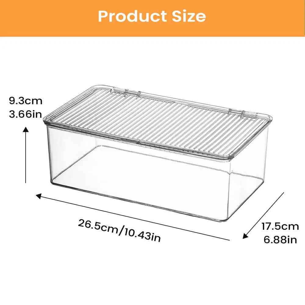 Storage Containers Dustproof Container Lid Organizer Box Pantry Qme M China Mainland
