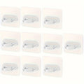 Nail-free Viscose Spray Bottle Hook Set, 10pcs, Viscose Hooks for Bathroom and Kitchen, Curtain Rod Hooks, Small Item Storage Qme 10pcs