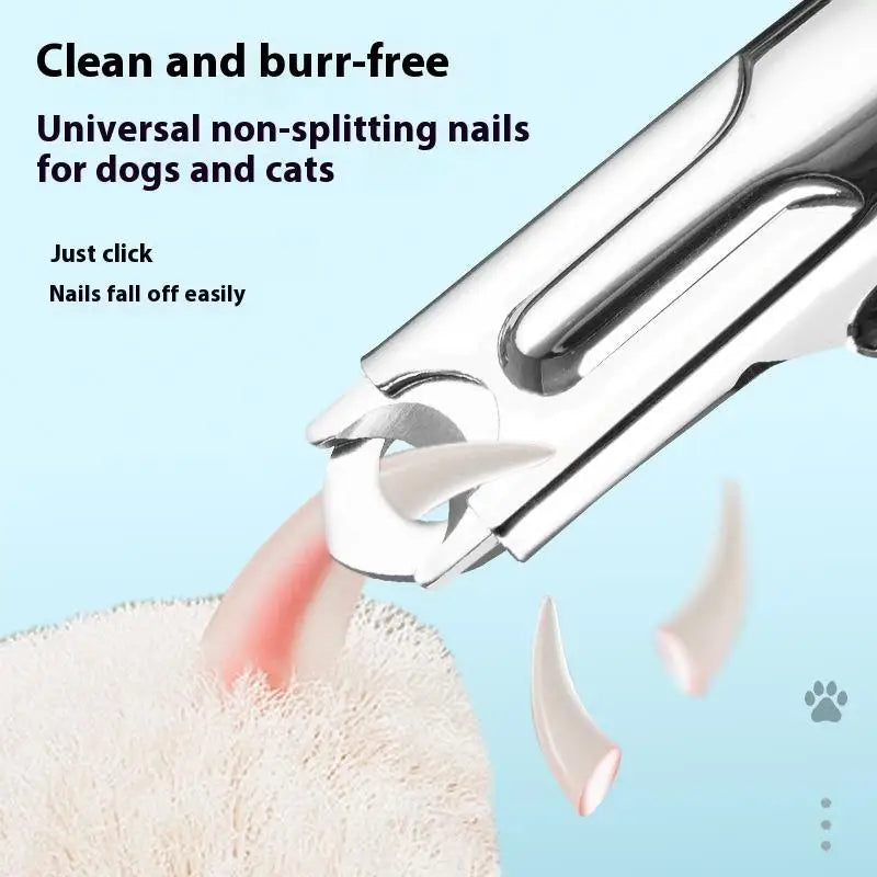 Nail Trimmer Cats Dogs Cutter Pet Supplies Stainless Steel Clippers Qme