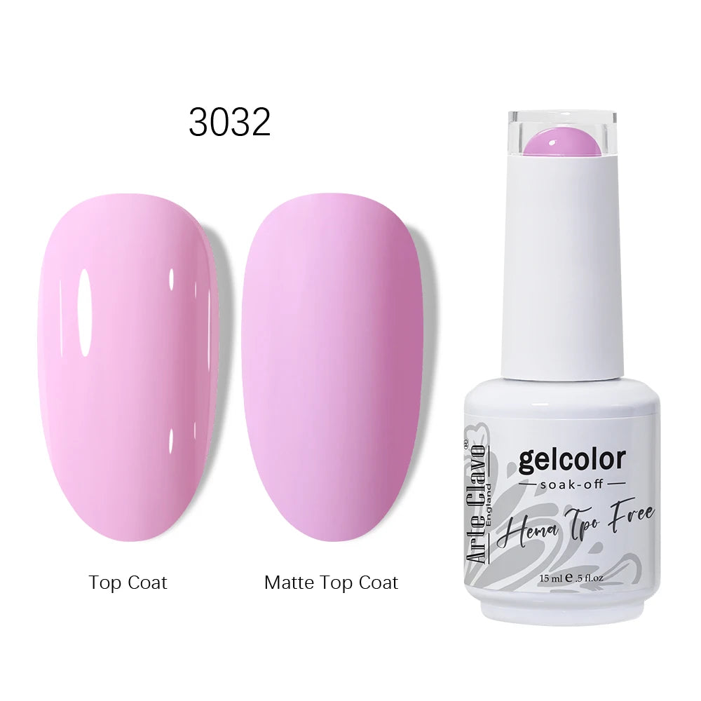 Arte Clavo HEMA TPO Gel Nail Polish Pink Series Semi Permanent Soak