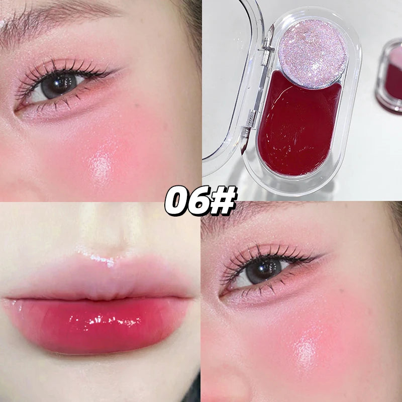 Gege Bear Two Highting Blush Cream Dual-use Brighten Lip Natural Qme GX1369-6