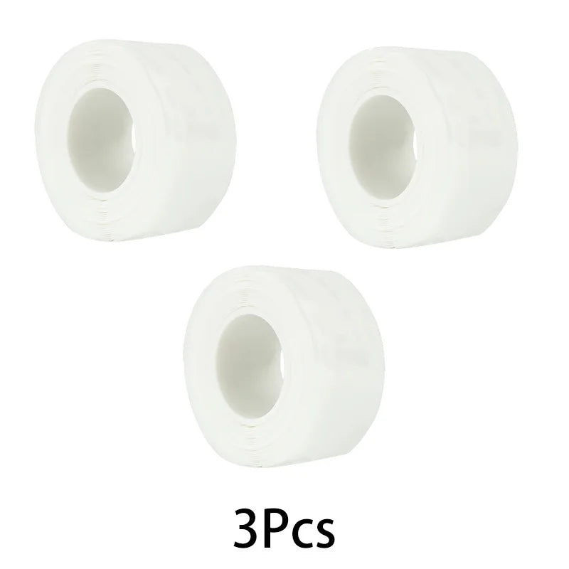 White Self-Adhesive Waterproof Tape With High Pressure Resistance And Strong Leak-stopping And Water-stopping Repair Black 1Roll Qme 3rolls-white 1.5M 25mm
